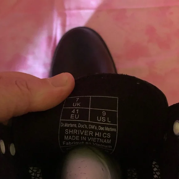 🌟Dr. Martens!! Shriver high contrast Sz 9 Rare! Sold out everywhere! NEW in box - Picture 7 of 11